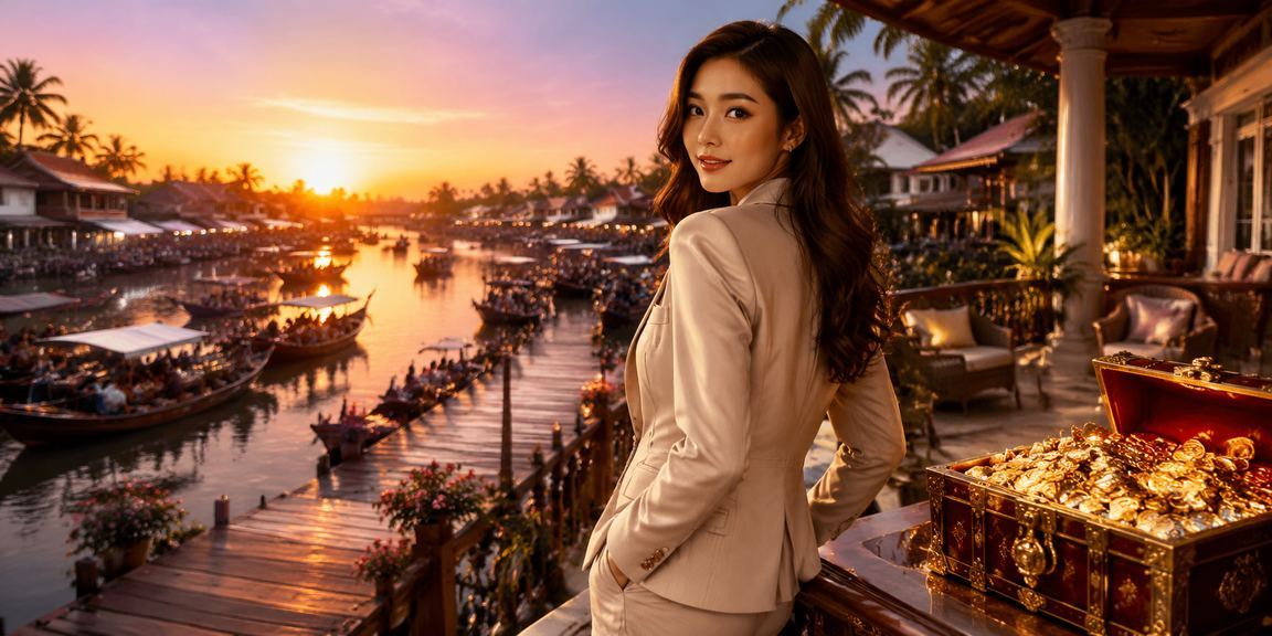 Người dùng Cần Thơ chơi slot game trên điện thoại tại bãi biển buổi chiều
